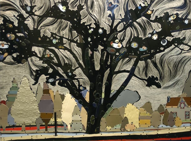 Dave Hind Jewelled Oak 40×52