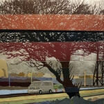 Dave Hind Little Red Wagon 40×52 SOLD