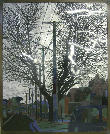 Dave Hind Tavistock By Night 108×72