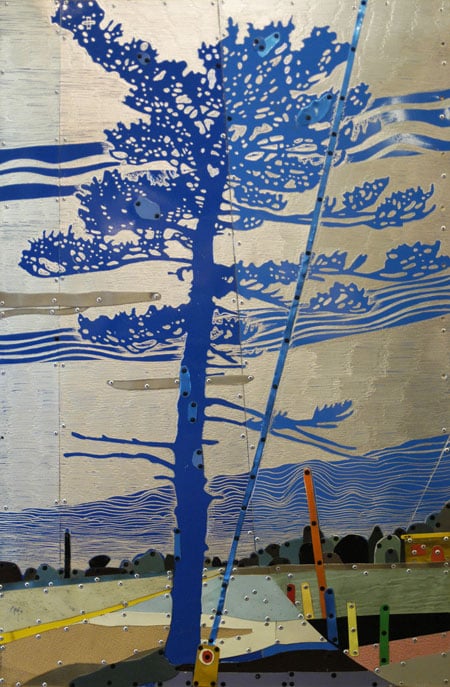 Dave Hind Two Blue Pine 37 x 25