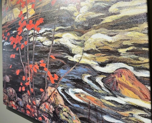 AY Jackson The Red Maple Full Size 38x47 Detail 2