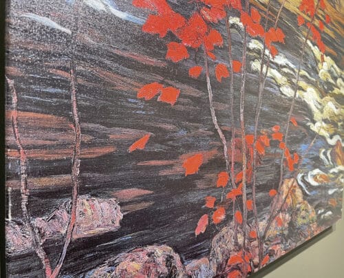 AY Jackson The Red Maple Full Size 38x47 Detail 3