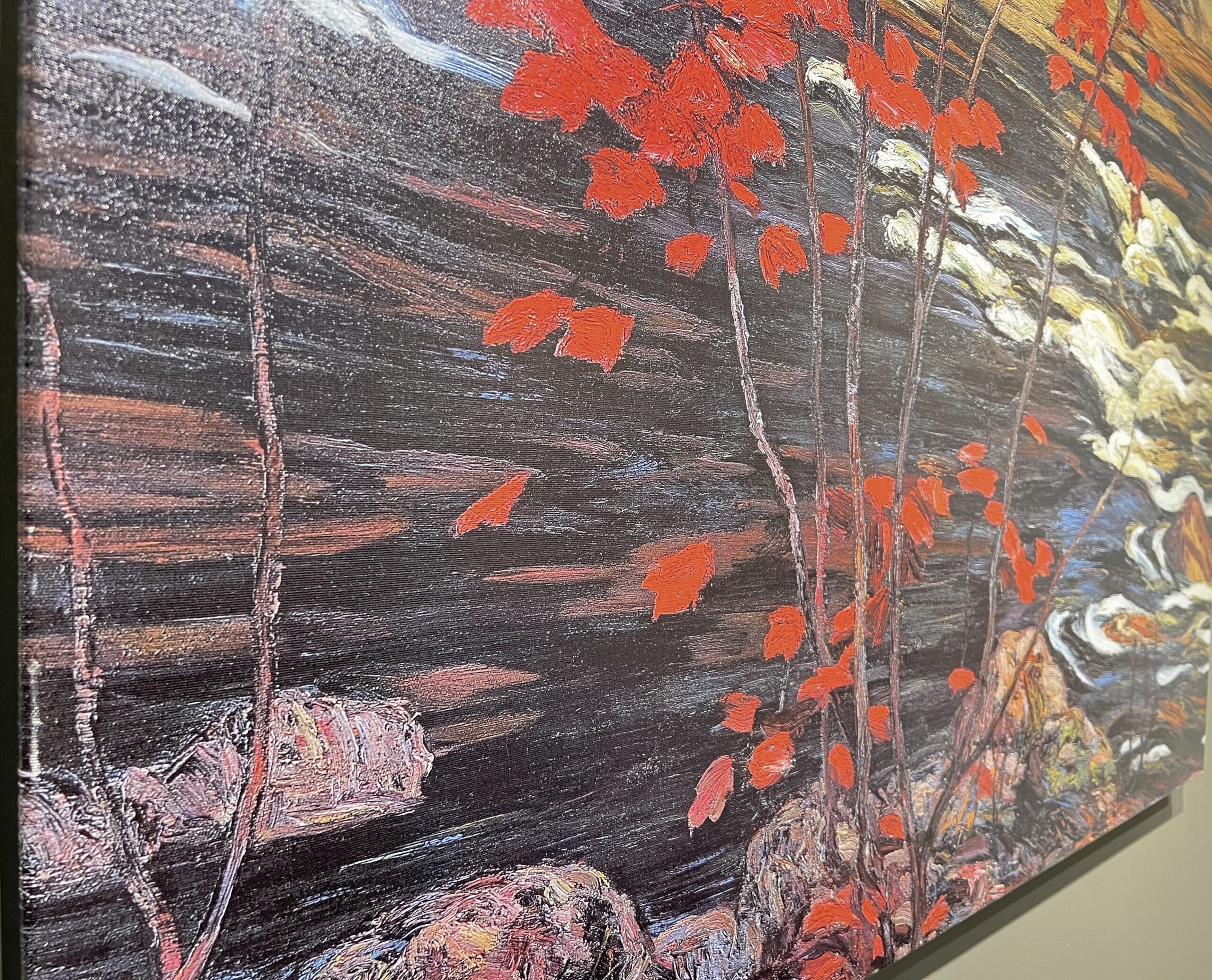The Red Maple – original canvas giclee by AY Jackson, 20″ × 24″