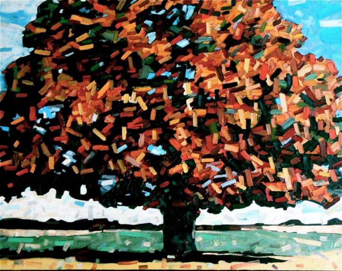 David Grieve Big Red 4 30x40 SOLD