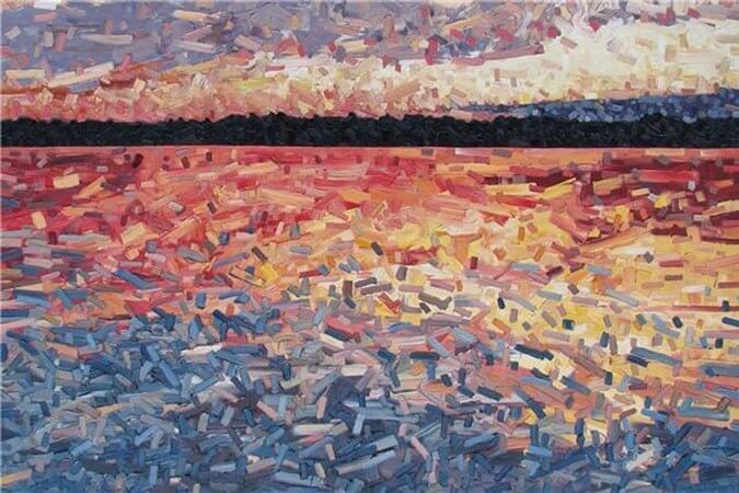 David Grieve Sunset Lake 3 40x60 SOLD