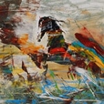 Pietro Adamo Le Cavallo Bianco 24x60