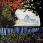 RD Murray One Foggy Morning Jerseyville 24x32