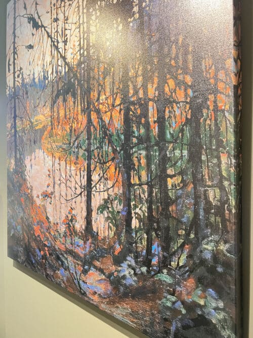 Tom Thomson Northern River Grand Size Gallery Wrap Unframed Detail View 2