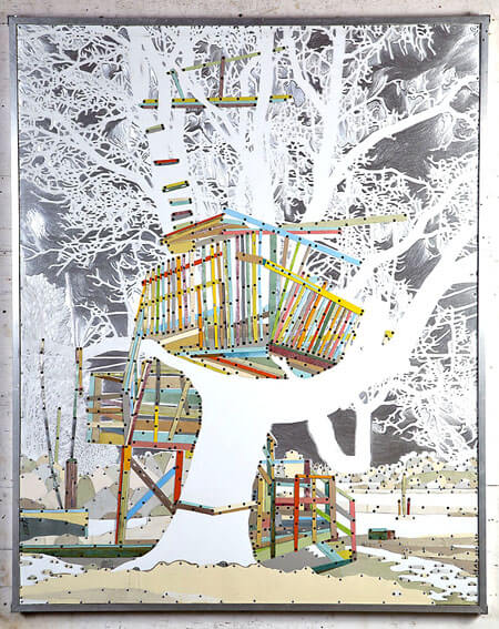 David Hind Ghost Tree House 60x48