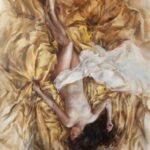 Birth of Venus – original giclee on canvas by Anna Razumovskaya, 40″ × 36″