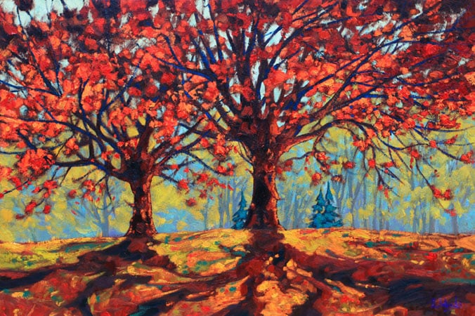Dominik Modlinski Leaves of Autumn 24x30