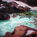 Dominik Modlinski Sheep River Rapids 24x30