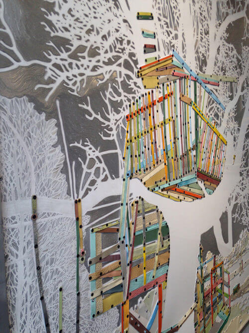 David Hind Ghost Tree House 60x48 D1