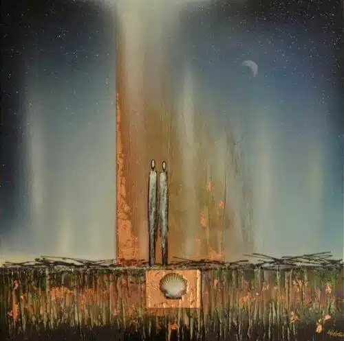 Ed Ambros Love Walk 36x36