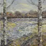 Fiona Hoop Birch at Waters Edge 38x44