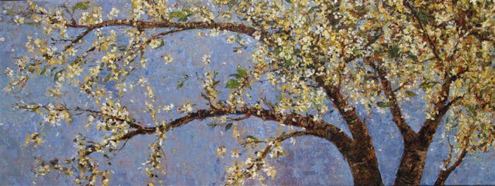 Fiona Hoop Blossom Branch 30x80