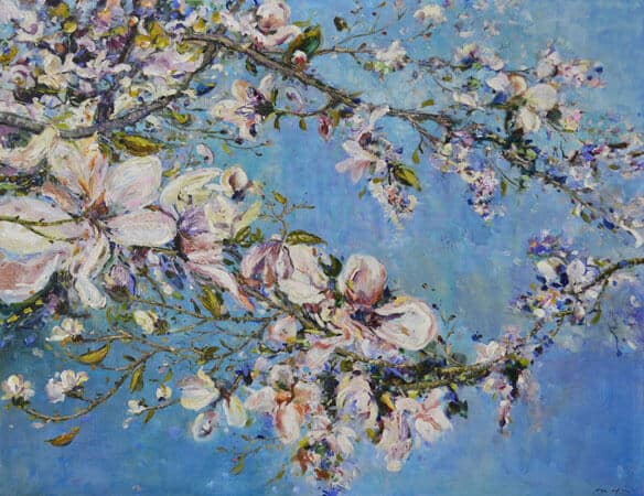 Fiona Hoop Detail-Blossoms1 48x60