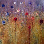Fiona Hoop Flowers Afield 18 40x40