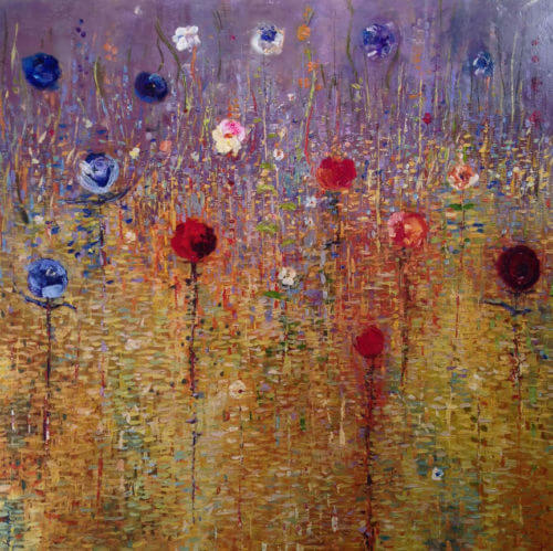 Fiona Hoop Flowers Afield 18 40x40
