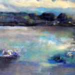 Fiona Hoop Panoramic Lake 30x80