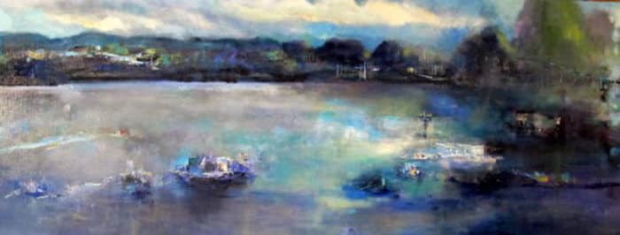 Fiona Hoop Panoramic Lake 30x80