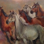 Gladys Morante Old Heroes 36x48 Framed