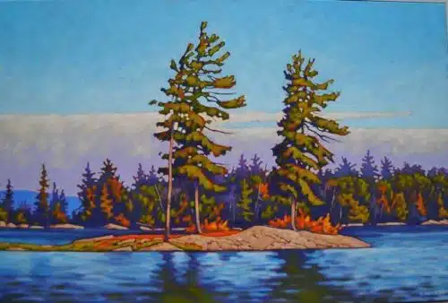 John Lennard Four Trees 24x36