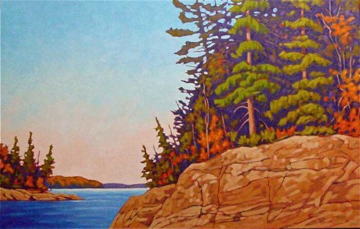 John Lennard Rocks and Trees 24x36