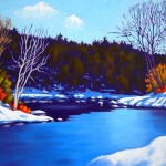 John Lennard Winter River 18x24