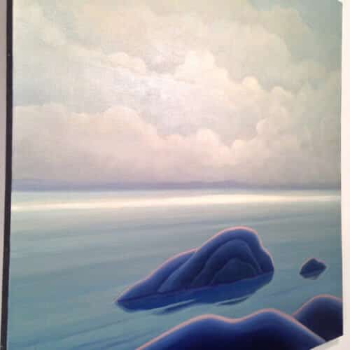 Norman Brown Lake Superior Rock Sky 30x30 D1