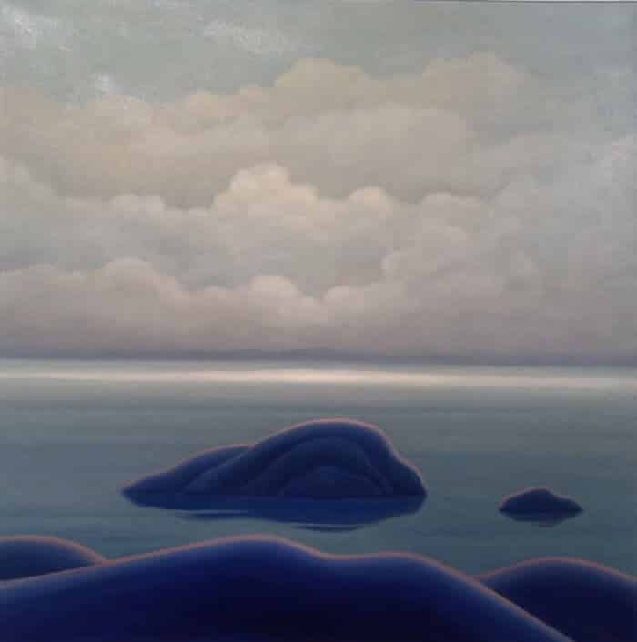 Norman Brown Lake Superior Rock Sky 30x30
