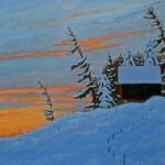 Norman Brown Winter Pines 14x16