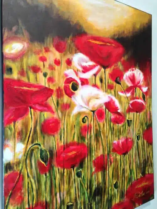 Susan Outlaw Poppies 28x22 D1