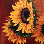 Susan Outlaw Sunflowers 24x20
