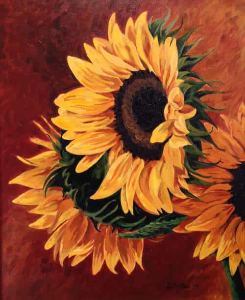 Susan Outlaw Sunflowers 24x20