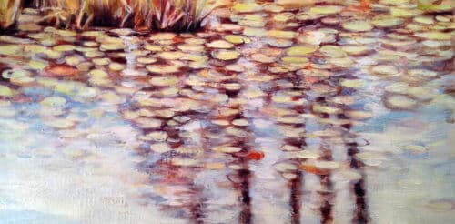 Tanya Kirouac Reflection on a Pond 30x60