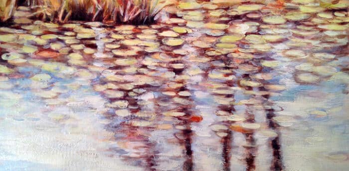 Tanya Kirouac Reflection on a Pond 30x60