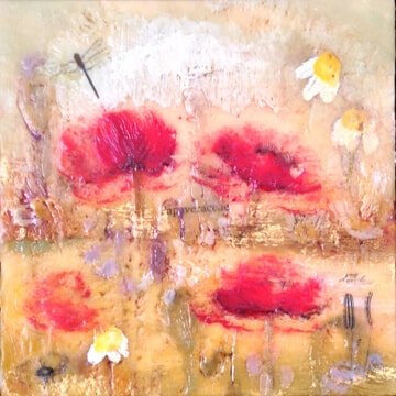Tanya Kirouac Small Poppies 1 6x6