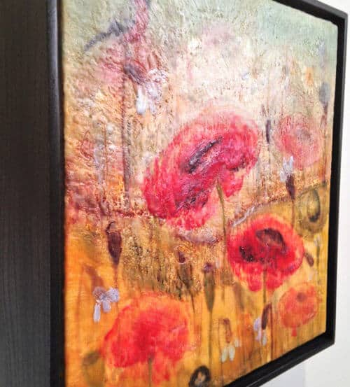 Tanya Kirouac Summer Poppies 16x16 D1