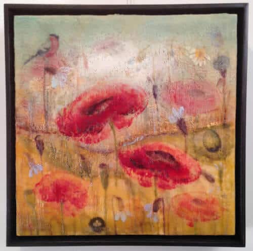 Tanya Kirouac Summer Poppies 16x16 F1