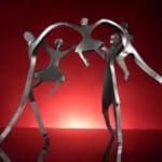 Boris Kramer Dancing Family with Three Kids