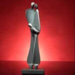 Family and Newborn – original figure artwork by Boris Kramer