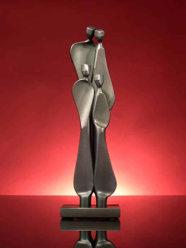 Boris Kramer Family with Two Children Steel