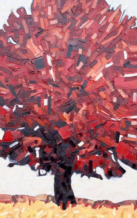 David Grieve Fire Tree 5 48x36