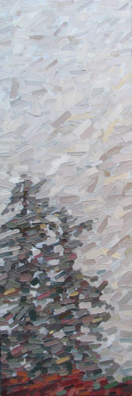 David Grieve Foggy Tree Tops 36x12