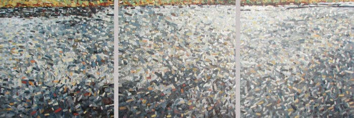 David Grieve Reflections Triptych 48x48