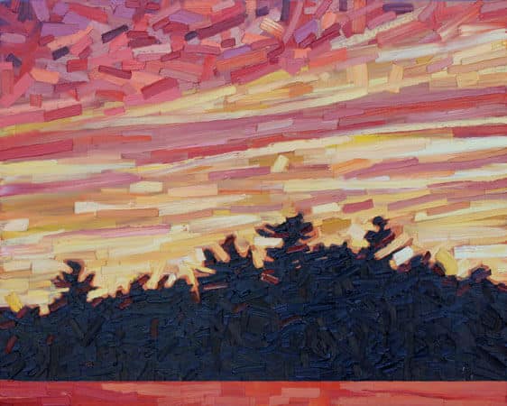 David Grieve Sunset Lake 24x30