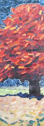 David Grieve Tree Piece Night Sky 3 36x12