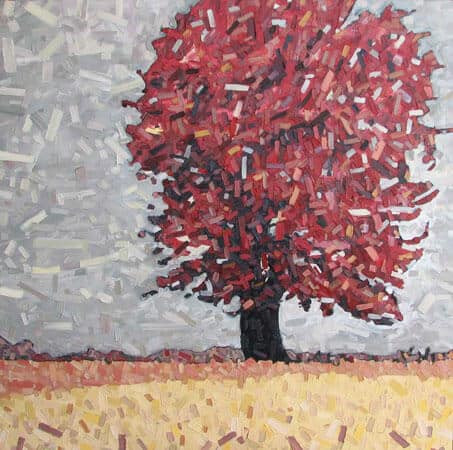 David Grieve Tree and Field 35 42x42