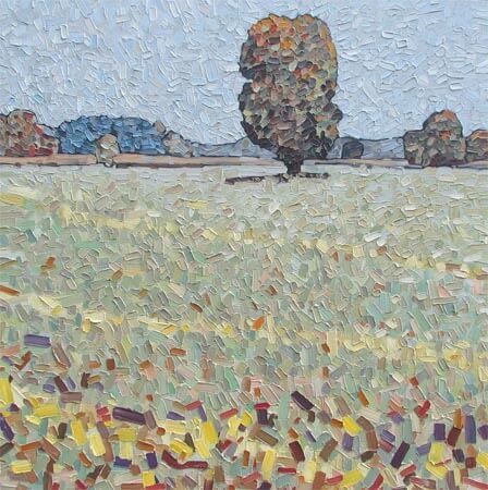 David Grieve Tree and Field 9 36x36